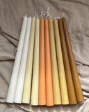 Colored Taper Candles 10''  (A Pair)