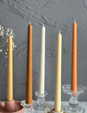 Colored Taper Candles 10''  (A Pair)