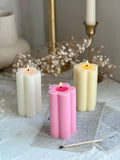 Daisy Pillar Candle