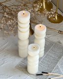 Unique layered Pillar Candle