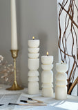 Unique layered Pillar Candle