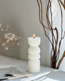 Unique layered Pillar Candle