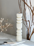 Unique layered Pillar Candle