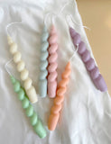 Swirl Taper Candles (A Pair)