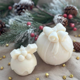 Undyed Christmas Gift Ball Candle