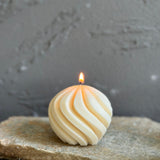 Unique Wavy Sculptural Candle (1pc)