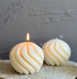 Unique Wavy Sculptural Candle (1pc)