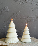 Ribbed Christmas Tree Candle (1pc)