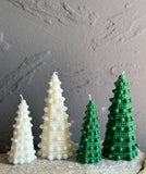 Christmas Knit Tree Candles(Set of 2)