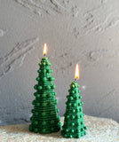 Christmas Knit Tree Candles(Set of 2)