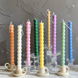 Sculptural Taper Candles 10''(A Pair)