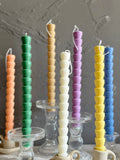 Sculptural Taper Candles 10''(A Pair)