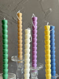 Sculptural Taper Candles 10''(A Pair)