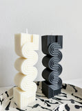 Wave Pillar Candle