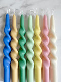 Twisted Taper Candles (A Pair)