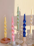 Twisted Taper Candles (A Pair)