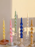 Twisted Taper Candles (A Pair)