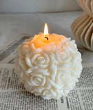 Big Rose Ball Candle(1pc)