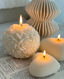 Big Rose Ball Candle(1pc)