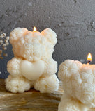 Rose Bear Candle