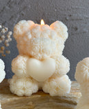 Rose Bear Candle