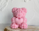 Rose Bear Candle