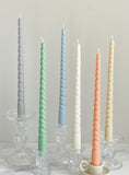 Narrow Twisted Taper Candles 11 1/4''(A Pair)