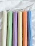 Roman Ribbed Candle 10 1/4'' (A Pair)