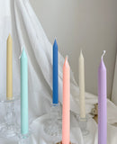 Tall Ribbed Taper Candles 10''(A Pair)