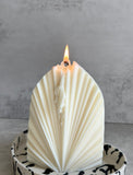 Undyed Geometric Candle