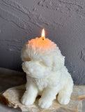 Large Teddy Dog Candle