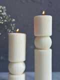 Undyed Pillar Candle