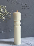 Undyed Pillar Candle