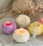 Rose bloom candle(1pc)